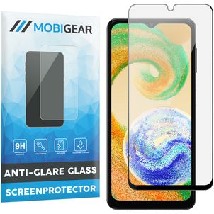 Mobigear Premium Samsung Galaxy A04s Panzerglas Gehärtetes Glas Displayschutz - Hüllenfreundlich - Schwarz