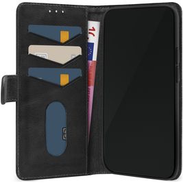 Mobilize Premium Gelly Wallet iPhone 12 Hülle Klapphülle Geldbörse - Schwarz