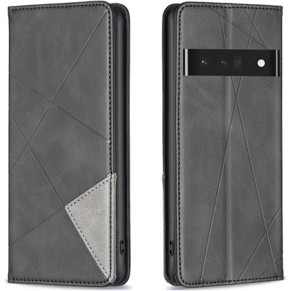 Mobigear Rhombus Slim Google Pixel 7 Pro Hülle Klapphülle - Schwarz