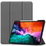 Mobigear Tri-Fold Gel iPad Pro 12.9 Zoll (2021) Hülle TPU,Kunstleder Klapphülle + Stifthalter - Grau