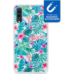 My Style Magneta Samsung Galaxy A70 Hülle Flexibles TPU Backcover - Jungle