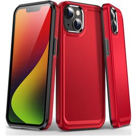 Mobigear Slim Armor iPhone 15 Plus Hülle Hardcase Backcover Stoßfest - Rot