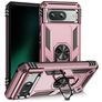 Mobigear Armor Ring Google Pixel 8a Hardcase Backcover Shockproof mit Ringhalter - Roségold