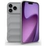 Mobigear Bumpy iPhone 18 Pro Max Hülle Flexibles TPU Backcover - Grau