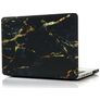 Mobigear Marble MacBook Pro 15 Zoll (2008-2012) Hardcase Hülle MacBook Case - Schwarz / Braun - Model A1260 / A1286