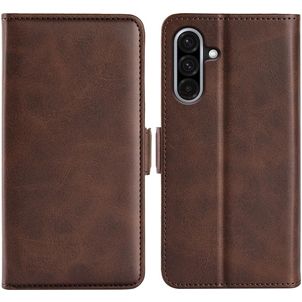 Mobigear Slim Magnet Samsung Galaxy A36 Hülle Klapphülle Geldbörse - Braun