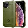 Mobigear Rugged Shield iPhone 12 Pro Hülle Flexibles TPU Backcover Stoßfest - Grün