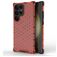 Mobigear Honeycomb Samsung Galaxy S24 Ultra Hülle Hardcase Backcover Stoßfest - Rot