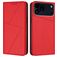 Mobigear Frosted Flip iPhone 17 Pro Max Hülle Klapphülle Geldbörse - Rot
