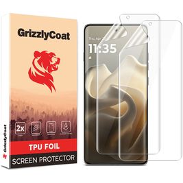 GrizzlyCoat Motorola Edge 60 Displayschutz Schutzfolie - Hüllenfreundlich (2er Pack)