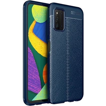 Mobigear Luxury Samsung Galaxy A03s Hülle Flexibles TPU Backcover - Blau