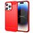 Mobigear Brushed Slim iPhone 15 Pro Max Hülle Flexibles TPU Backcover - Rot