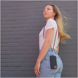 Mobigear Lanyard Universal-Handykette einstellbar - Roségold