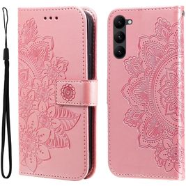 Mobigear Flowers Samsung Galaxy S23 Plus Hülle Klapphülle Geldbörse - Magenta Mobigear Flowers Samsung Galaxy S23 Plus Hülle Klapphülle Geldbörse - Magenta