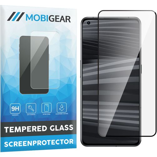 Mobigear Premium Realme GT2 Panzerglas Gehärtetes Glas Displayschutz - Hüllenfreundlich - Schwarz