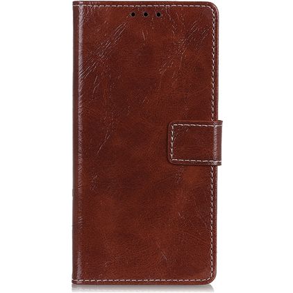 Mobigear Basic Alcatel 1C (2019) Hülle Klapphülle Geldbörse - Braun