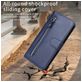 Mobigear Zipper iPhone 17 Pro Hülle Klapphülle Geldbörse - Blau