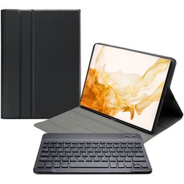 Mobilize Detachable Bluetooth Keyboard Samsung Galaxy Tab S7 Hülle QWERTY Bluetooth Tastatur Klapphülle - Schwarz