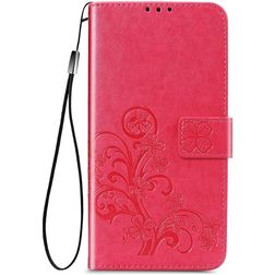 Mobigear Clover Samsung Galaxy S20 FE Hülle Klapphülle Geldbörse - Magenta