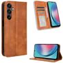 Mobigear Sensation Samsung Galaxy M55 Hülle Klapphülle Geldbörse - Braun