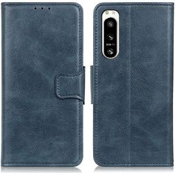 Mobigear Classy Sony Xperia 5 IV Hülle Klapphülle Geldbörse - Blau