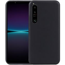 Mobigear Basics Sony Xperia 1 V Hülle Flexibles TPU Backcover - Schwarz