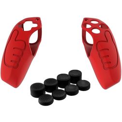Mobigear Classic Dünn Playstation 5 controller Hülle Flexibles Silikon - Rot