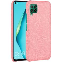 Mobigear Croco Huawei P40 Lite Hülle Hardcase Backcover - Pink