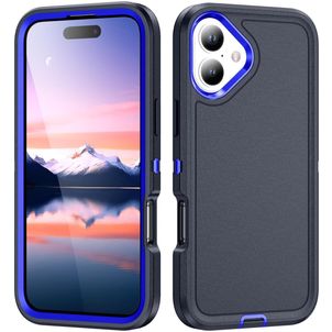 Mobigear Rugged iPhone 17 Hülle Hardcase Backcover Stoßfest - Blau