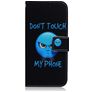 Mobigear Design Samsung Galaxy A71 Hülle Klapphülle Geldbörse - Do Not Touch