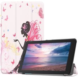 Mobigear Tri-Fold Lenovo Tab E8 Hülle Klapphülle - Schmetterlings-Fee