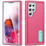 Mobigear Rugged Stand Samsung Galaxy S23 Ultra Hülle Hardcase Backcover Stoßfest mit Ständer - Pink