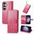 Mobigear Clover Samsung Galaxy S23 FE Hülle Klapphülle Geldbörse - Magenta