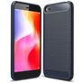Mobigear Brushed Slim Xiaomi Redmi Go Hülle Flexibles TPU Backcover - Marineblau