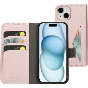 Mobiparts Classic Wallet iPhone 15 Hülle Klapphülle Geldbörse - Pink