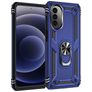 Mobigear Armor Ring Motorola Moto G52 Hülle Hardcase Backcover Stoßfest mit Ringhalter - Blau