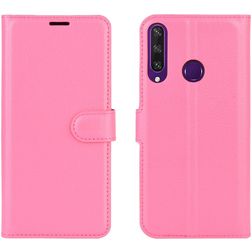 Mobigear Classic Huawei Y6p Hülle Klapphülle Geldbörse - Magenta