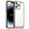 Mobigear Crystal iPhone 14 Pro Hülle Hardcase Backcover - Transparent / Grau