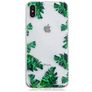Mobigear Design iPhone XS Max Hülle Flexibles TPU Backcover - Bananenblatt