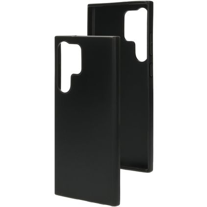 Mobiparts Classic Samsung Galaxy S23 Ultra Hülle Flexibles TPU Backcover - Matt Black