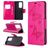 Mobigear Butterfly Huawei P40 Pro Hülle Klapphülle Geldbörse - Magenta