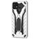 Mobigear Armor Stand Realme C21Y Hülle Hardcase Backcover Stoßfest mit Ständer - Silber