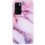 Mobigear Marble Huawei P40 Hülle Flexibles TPU Backcover - Lila