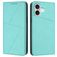 Mobigear Frosted Flip iPhone 17 Hülle Klapphülle Geldbörse - Blau