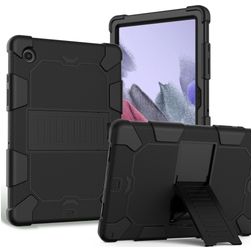 Mobigear ShieldStand Samsung Galaxy Tab A8 10.5 (2021) Hülle Kunststoff,Silikon Backcover + Ständer - Schwarz