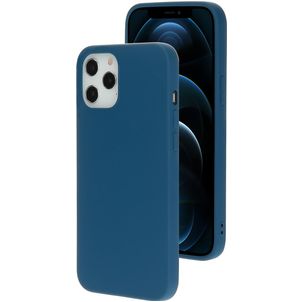 Mobiparts iPhone 12 Pro Max Silikon Hülle Backcover - Blueberry Blue