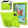 Mobigear Butterfly iPad Air 11 Zoll (2025) Hülle EVA Schaum Backcover + Schulterträger + Ständer - Grün