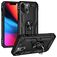 Mobigear Armor Ring iPhone 14 Hülle Hardcase Backcover Stoßfest mit Ringhalter - Schwarz