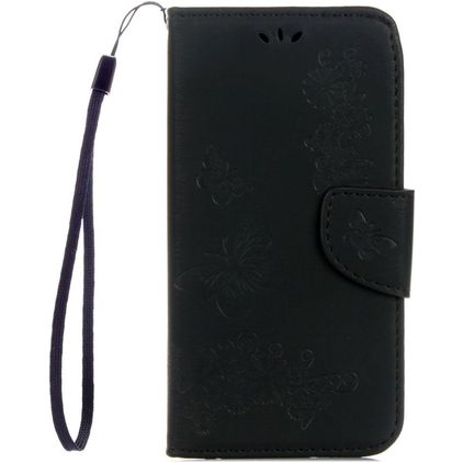 Mobigear Butterfly Samsung Galaxy S8 Klapphülle Portemonnaie - Schwarz