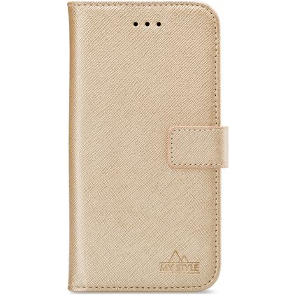 My Style Flex Wallet Samsung Galaxy A42 Hülle Klapphülle Geldbörse - Gold